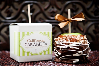 Chunky Almond-Jumbo Caramel Apple, Carmel Apple, Gourmet Caramel Apple