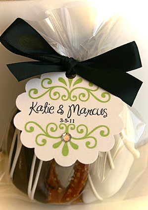 Caramel Pretzel Knots Favor-
