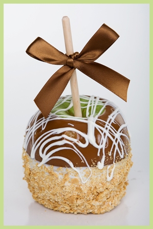 Cheesecake Caramel Apple-Jumbo Caramel Apple, Carmel Apple, Gourmet Caramel Apple