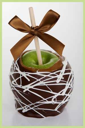 Simply Chocolate Caramel Apple-Jumbo Caramel Apple, Carmel Apple, Gourmet Caramel Apple