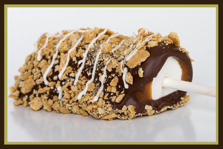 Smores Caramel Marshmallow-Apples, Caramel Pretzel Rods, Caramel Pretzel Knots, Caramel Gifts, Wedding and Party Favors, Gift Boxes, Caramel Marshmallows