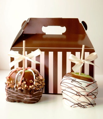 Valentines Caramel Apple Gift Box-