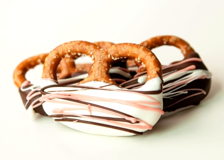 Valentines Caramel Pretzel Knots Gift Box-