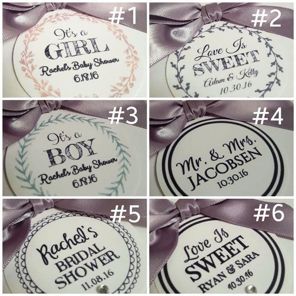 Favor Tags & Bow colors